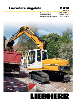 Lánctalpas kotrók Liebherr R 313 Litronic