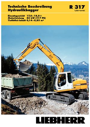 Lánctalpas kotrók Liebherr R 317 Litronic HDS