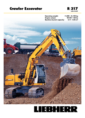 Lánctalpas kotrók Liebherr R 317 Litronic