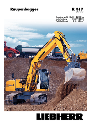 Lánctalpas kotrók Liebherr R 317 Litronic