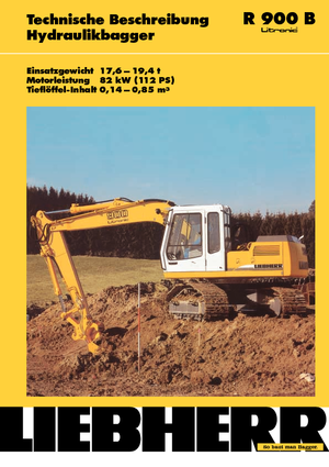 Lánctalpas kotrók Liebherr R 900 B Litronic