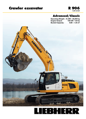 Lánctalpas kotrók Liebherr R 906 Classic