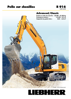 Lánctalpas kotrók Liebherr R 916 Advanced