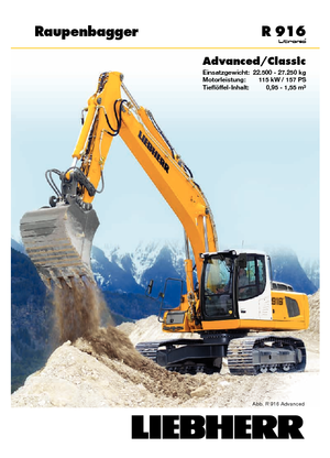 Lánctalpas kotrók Liebherr R 916 Advanced