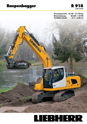 Lánctalpas kotrók Liebherr R 918