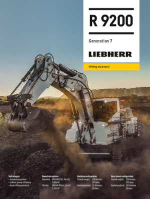 Lánctalpas kotrók Liebherr R 9200 G7