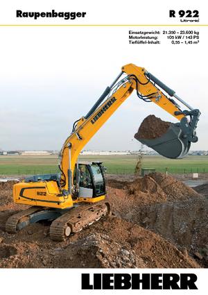 Lánctalpas kotrók Liebherr R 922