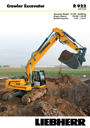 Lánctalpas kotrók Liebherr R 922