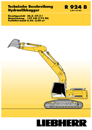 Lánctalpas kotrók Liebherr R 924 B Litronic HDSL