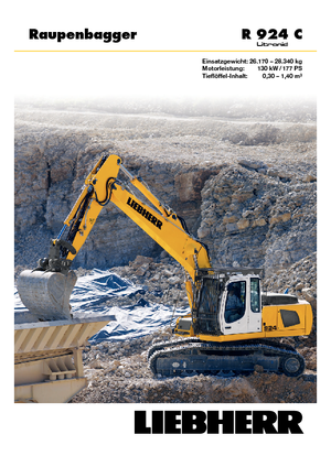 Lánctalpas kotrók Liebherr R 924 C Litronic HDSL