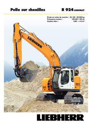 Lánctalpas kotrók Liebherr R 924 Compact