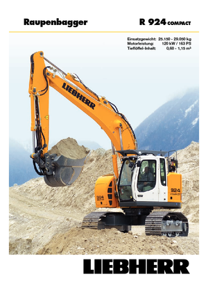 Lánctalpas kotrók Liebherr R 924 Compact