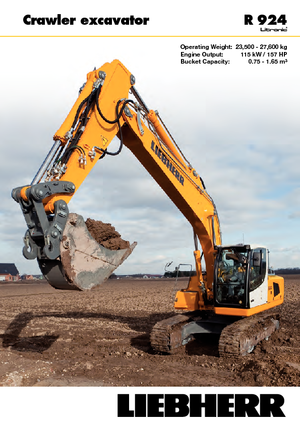 Lánctalpas kotrók Liebherr R 924