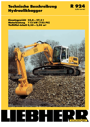 Lánctalpas kotrók Liebherr R 924 Litronic HD-SL