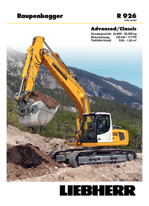 Lánctalpas kotrók Liebherr R 926 Classic
