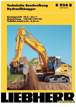 Lánctalpas kotrók Liebherr R 934 B Litronic HDS