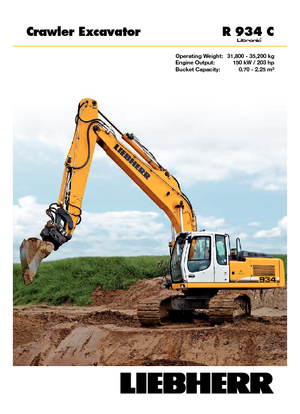 Lánctalpas kotrók Liebherr R 934 C Litronic