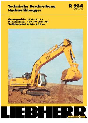 Lánctalpas kotrók Liebherr R 934 Litronic HD-SL