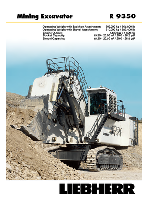 Lánctalpas kotrók Liebherr R 9350 