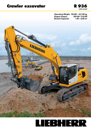 Lánctalpas kotrók Liebherr R 936