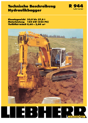 Lánctalpas kotrók Liebherr R 944 Litronic HD-SL