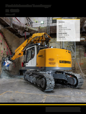Lánctalpas kotrók Liebherr R 950 Tunnel Litronic 
