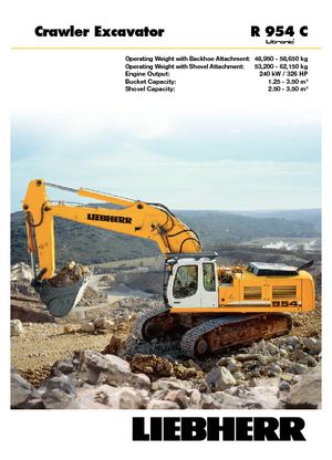 Lánctalpas kotrók Liebherr R 954 C Litronic