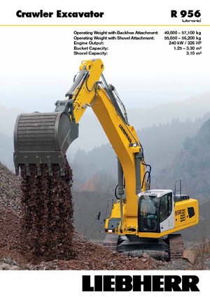 Lánctalpas kotrók Liebherr R 956