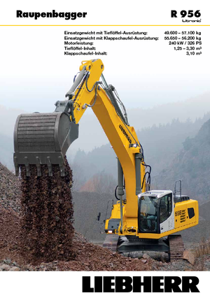 Lánctalpas kotrók Liebherr R 956
