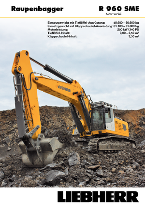 Lánctalpas kotrók Liebherr R 960 SME