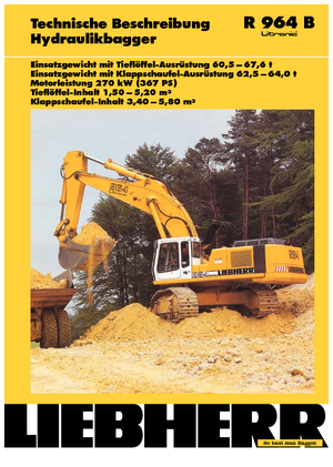 Lánctalpas kotrók Liebherr R 964 B Litronic HD