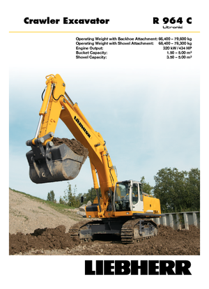 Lánctalpas kotrók Liebherr R 964 C Litronic