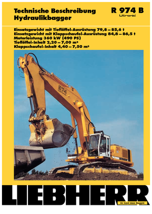 Lánctalpas kotrók Liebherr R 974 B Litronic HD