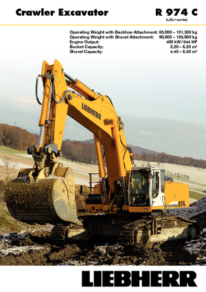 Lánctalpas kotrók Liebherr R 974 C Litronic