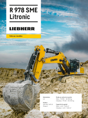 Lánctalpas kotrók Liebherr R 978 SME Litronic 