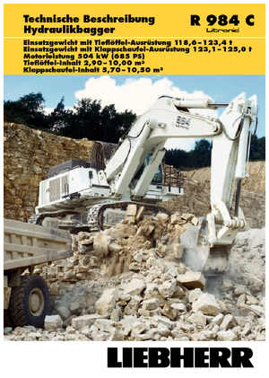 Lánctalpas kotrók Liebherr R 984 C