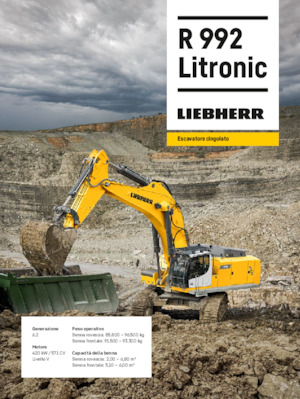 Lánctalpas kotrók Liebherr R 992 Litronic 