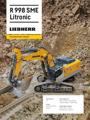 Lánctalpas kotrók Liebherr R 998 SME Litronic 