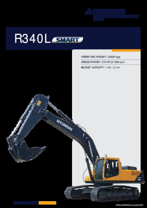 Lánctalpas kotrók Hyundai R340L SMART