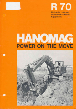 Lánctalpas kotrók Hanomag R70