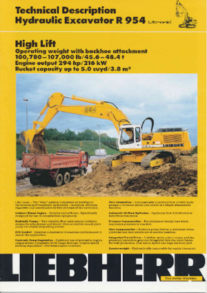 Lánctalpas kotrók Liebherr R 954B 