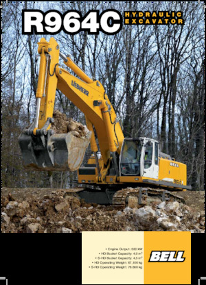 Lánctalpas kotrók Bell R964C