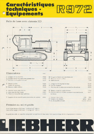 Lánctalpas kotrók Liebherr R 972 