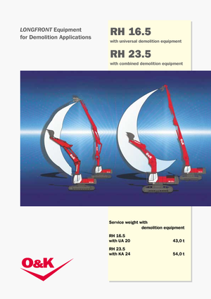 Lánctalpas kotrók O&K RH 16.5