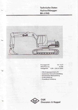 Lánctalpas kotrók O&K RH 4 PMS LC