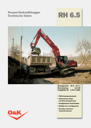 Lánctalpas kotrók O&K RH 6.5