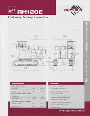 Lánctalpas kotrók Bucyrus RH120E