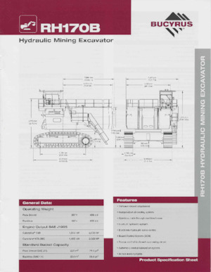 Lánctalpas kotrók Bucyrus RH170B