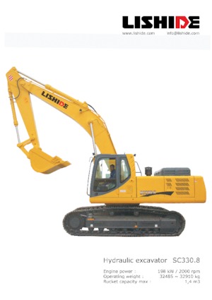 Lánctalpas kotrók Lishide SC330.8