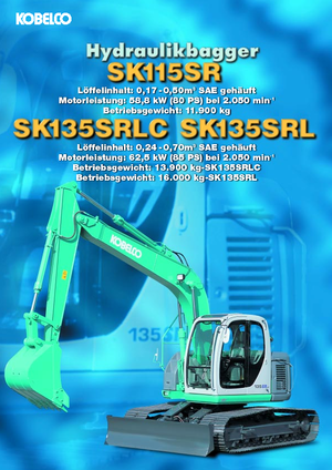Lánctalpas kotrók Kobelco SK 135 SRLC